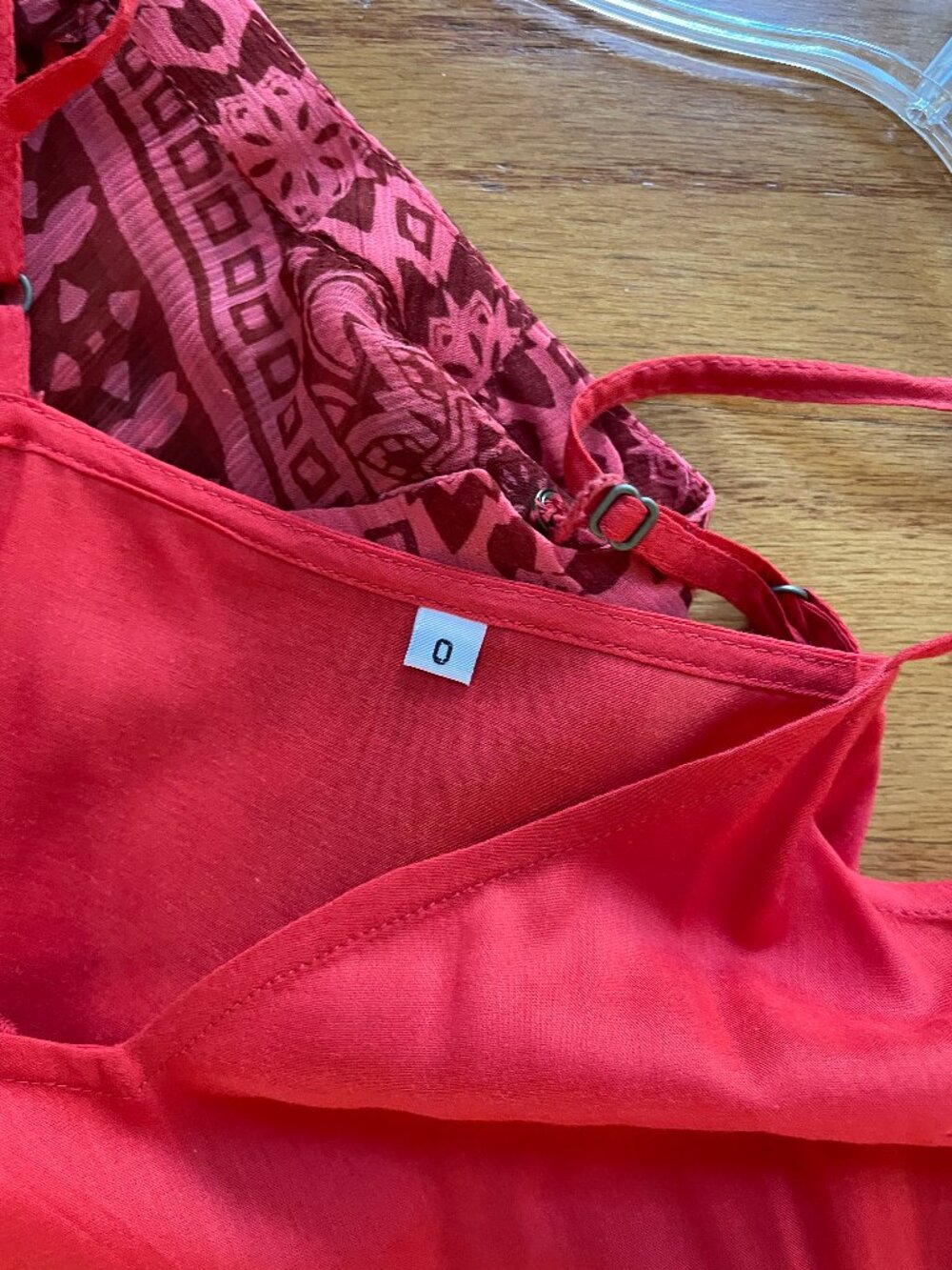 Anthropologie Maeve Canna Swing Dress Red w/removable slip Size 0 EUC - Picture 12 of 16